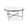 Masuta de cafea DOLORES B Alb (EfectMARMURAa) / Gri FI 80