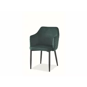 Scaun ASTOR Catifea Cadru Negru/Verde BLUVEL78