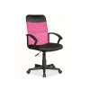 Scaun birou ergonomic, rotativ Q-702 Roz/Negru
