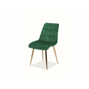 Scaun CHIC Catifea Cadru Gold/Verde BLUVEL 78