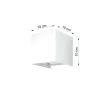 Aplica de perete LUCA alb LED IP54