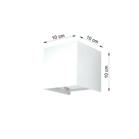 Aplica de perete LUCA alb LED IP54