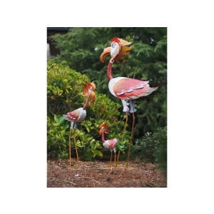 Figurina metal Flamingo