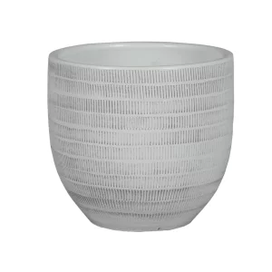 Ghiveci Le Havre 20-01W alb o39cm/ H35cm