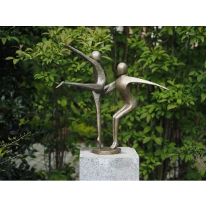 Statuie bronz 2 Gimnasti dansand
