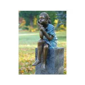 Statuie bronz fata visand