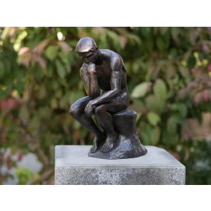Statuie bronz Ganditorul lui Rodin 29 cm.