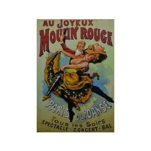 Tablou metalic 3d Moulin Rouge