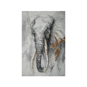 Tablou pictat manual Elefant