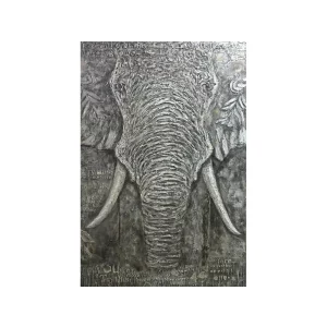 Tablou pictat manual Elefant mare
