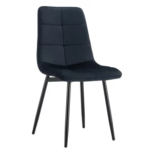 Scaun dining, material neagra Velvet/metal, DAMIA TIP 1
