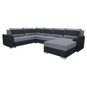 Set canapea universala, gri inchis / gri, ANDRES U UNI