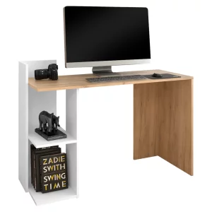 Masa PC, stejar artisan/alb, ANDREO NEW