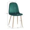 Scaun, tesatura de catifea smarald/fag, LEGA NEW