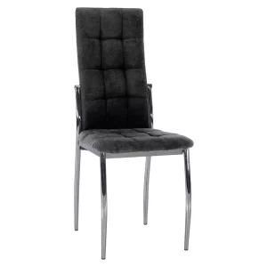 Scaun, tesatura gri inchis/metal, ADORA 2 NEW