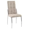 Scaun, tesatura maro/metal, ADORA 2 NEW