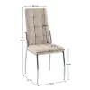 Scaun, tesatura maro/metal, ADORA 2 NEW