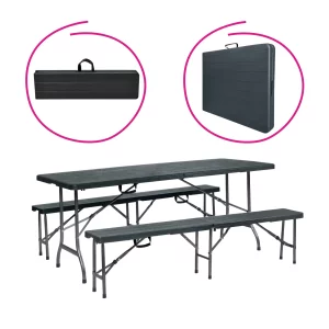 Set gradina 1+2, negru, ULMER