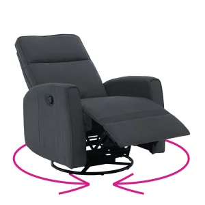 Fotoliu rotativ de relaxare, gri, MEKENZI