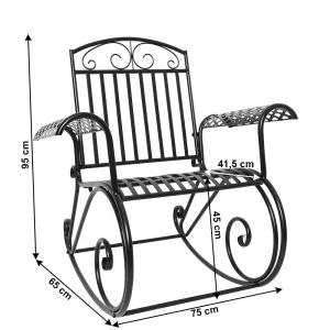 Balansoar de gradina, negru, SAIDI