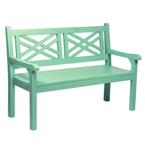 Banca de gradina din lemn, neo menta, 124 cm, FABLA