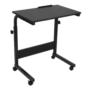Reglabil birou PC cu roti, negru, WESTA
