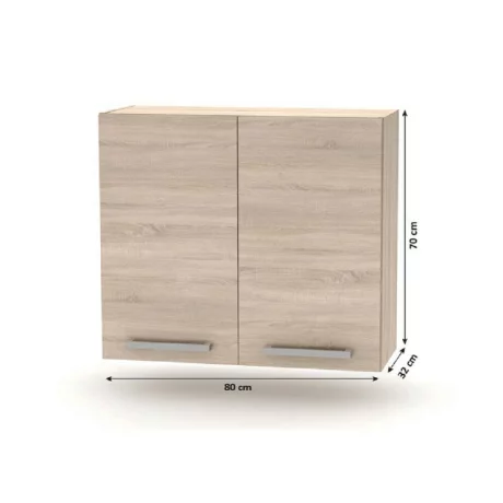 Cabinet superior 2DV, stejar sonoma, NOVA PLUS NOPL-014-OH