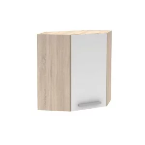 Cabinet superior de colt, stejar sonoma/alb, NOVA PLUS NOPL-013-OH