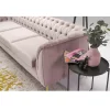 Canapea cu 3-locuri de lux, roz invechit, NIKOL 3 ML