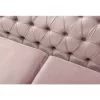 Canapea cu 3-locuri de lux, roz invechit, NIKOL 3 ML