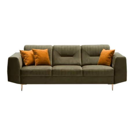 Canapea cu 3-locuri, verde/miere, LEXUS