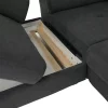 Canapea cu functie de reglare a adancimii sezutului, gri, model stanga, COPER
