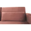 Canapea extensibila, catifea Velvet roz invechit/cromat-auriu, HORSTA