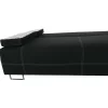 Canapea extensibila cu spatiu de depozitare, negru/model, ELIZE