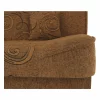 Canapea extensibila, material textil auriu/model, ASIA NEW