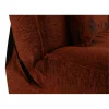 Canapea extensibila, material textil caramiziu/model, ASIA NEW