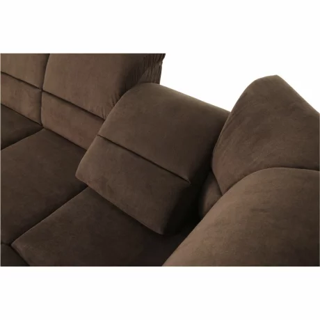 Coltar extensibil, textil maro, dreapta,, SANTIAGO