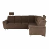Coltar extensibil, textil maro, dreapta,, SANTIAGO