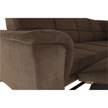 Coltar extensibil, textil maro, dreapta,, SANTIAGO