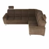 Coltar extensibil, textil maro, dreapta,, SANTIAGO