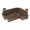Coltar extensibil, textil maro, dreapta,, SANTIAGO