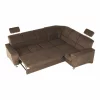 Coltar extensibil, textil maro, dreapta,, SANTIAGO
