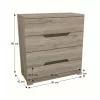 Comoda, stejar sonoma inchis, BETINO DA 44