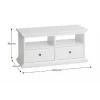 Comoda TV 77812, PAL infoliat/MDF lacuit, alb, PARIS