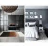 Covor de lux din piele, alb/maro/negru, patchwork, 200x300, PIELE DE VITa TYP 7