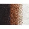 Covor de lux din piele, alb/maro/negru, patchwork, 200x300, PIELE DE VITa TYP 7