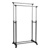 Cuier mobil, inox/plastic negru, OLIVER