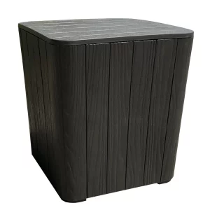 Cutie / masa de depozitare pentru gradina, neagra, IBLIS