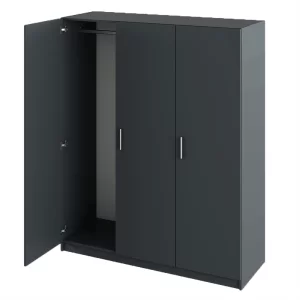 Dulap cu 3 usi, grafit, GREEN