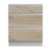 Dulap inferior cu 3 sertare, stejar sonoma/alb, LINE D60S3